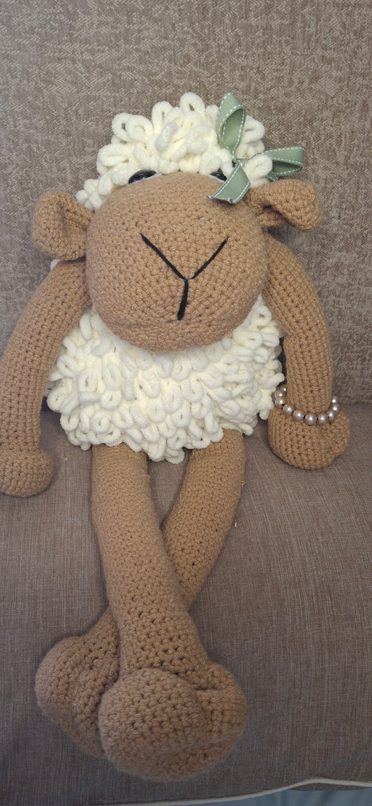 Plush sheep toy or ornament
